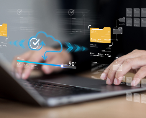 Datum transfer and file backup integrate with cloud migration